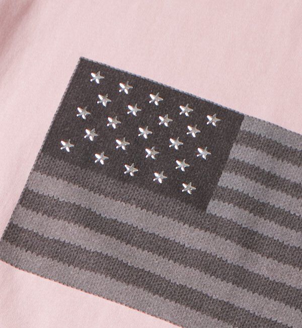  「【UNISEX】KOOKY'N スタースタッズフラッググラフィックTEE」|Tシャツ・カットソー|