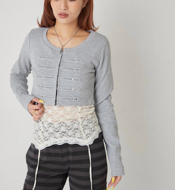  「【WEB限定サイズあり】ナポレオンショートトップス」|Tシャツ・カットソー|