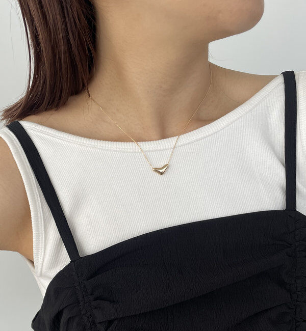  「【ベストセラー】〈GOLDY/ゴールディ〉ぷっくりトライアングルネックレス」|ネックレス|ゴールド