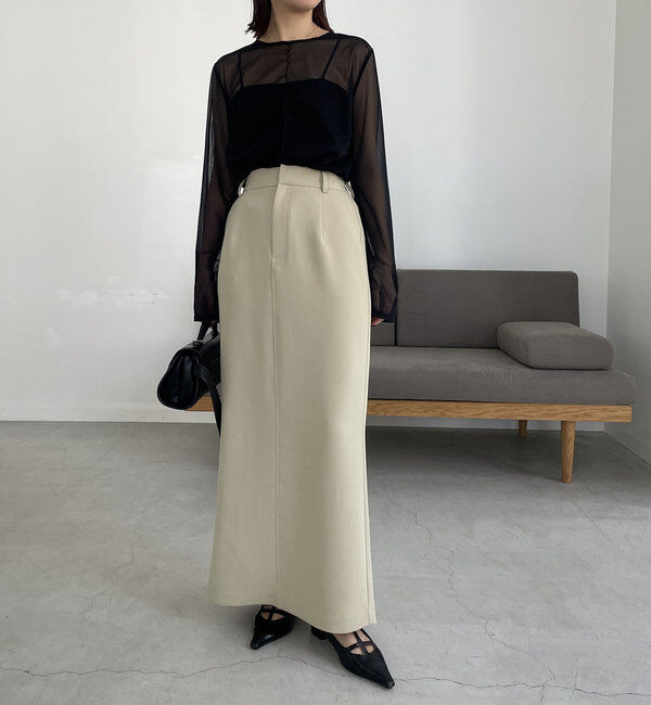  「【累計1万枚突破/全骨格◎/低身長サイズ】マキシIラインスカート」|スカート|