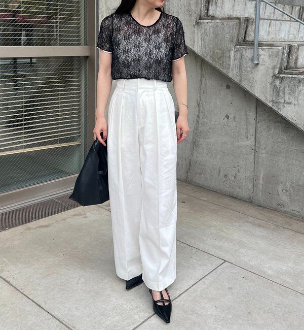  「【選べる4サイズ展開】2タックコットンパンツ」|チノ|