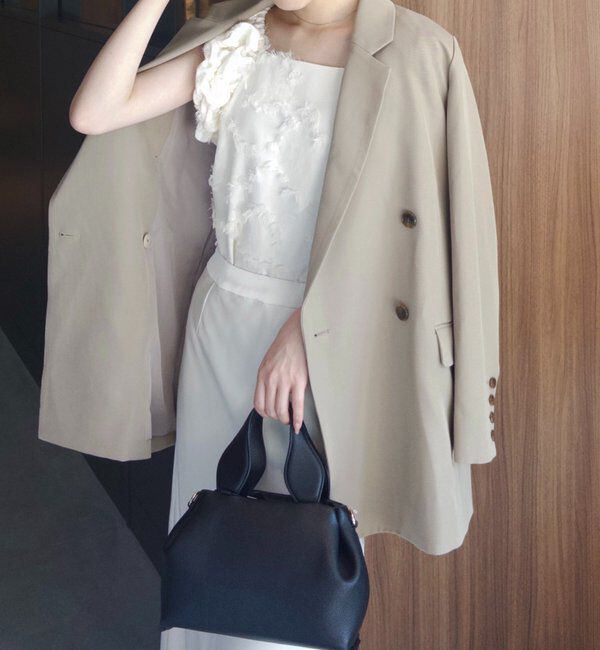  「【SNSで話題！/オケージョンにも◎】ジャガードパフショルダートップス」|シャツ・ブラウス|