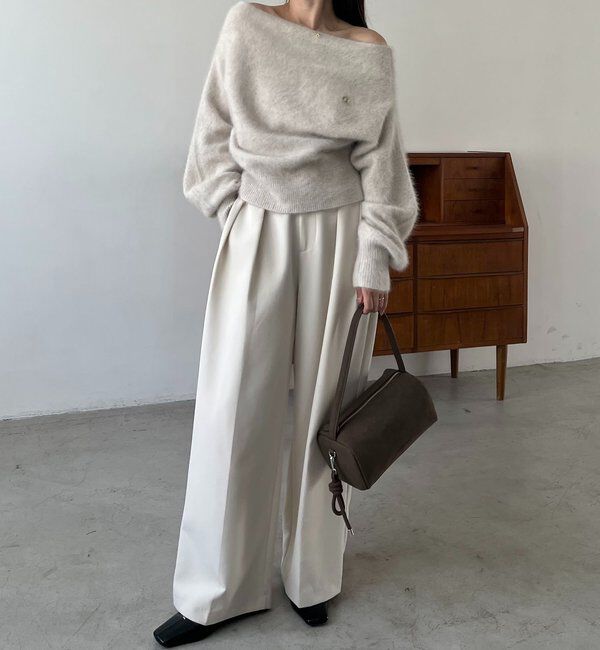  「【上質な着心地/全骨格細見え】〈C.L〉FOXカシミアドルマンニット」|ニット・セーター|