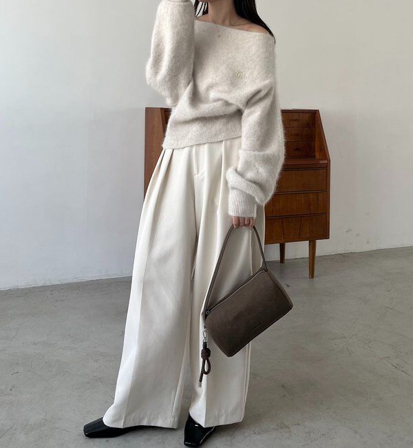  「【上質な着心地/全骨格細見え】〈C.L〉FOXカシミアドルマンニット」|ニット・セーター|