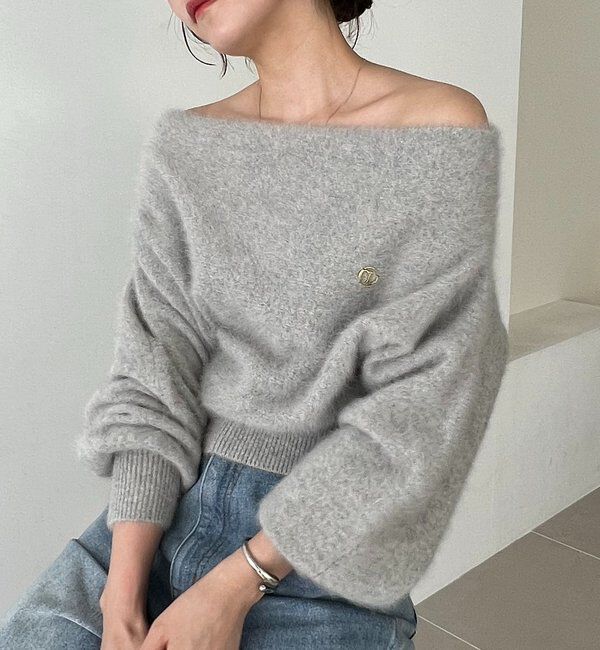  「【上質な着心地/全骨格細見え】〈C.L〉FOXカシミアドルマンニット」|ニット・セーター|