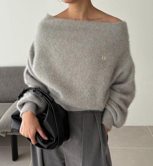  「【上質な着心地/全骨格細見え】〈C.L〉FOXカシミアドルマンニット」|ニット・セーター|