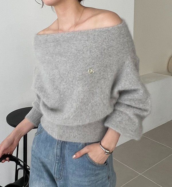  「【上質な着心地/全骨格細見え】〈C.L〉FOXカシミアドルマンニット」|ニット・セーター|