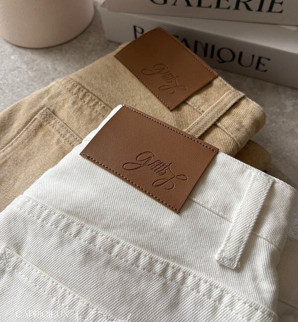  「【コラボ限定カラー/ホワイト・ベージュ】13ozハイウエストストレートデニム」|デニム|