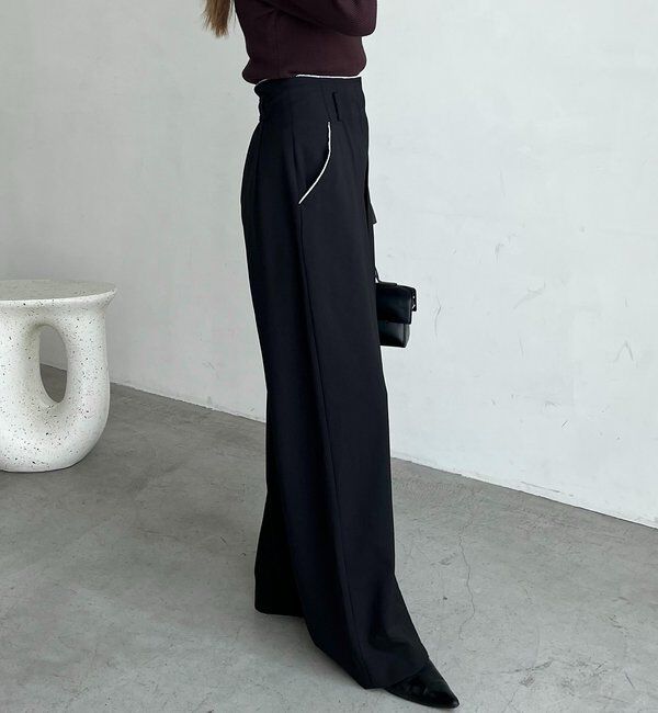  「〈C.L〉カットオフハイウエストパンツ」|チノ|