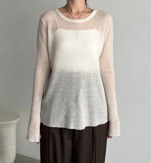  「〈C.L〉カシミアウールフレアスリーブニット」|ニット・セーター|