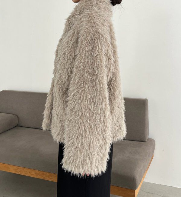  「【サイズ展開あり/軽量】MIXファースタンドカラーコート」|その他|