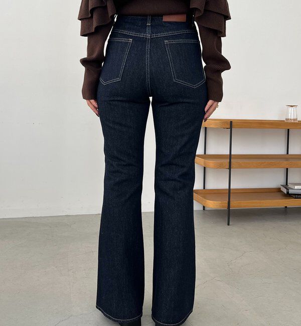  「【低身長サイズあり】フレアデニム」|デニム|