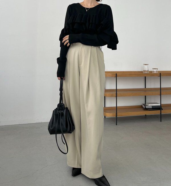  「【2WAYで着用可能】ベアフリルニット」|ニット・セーター|