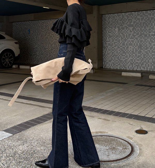  「【2WAYで着用可能】ベアフリルニット」|ニット・セーター|