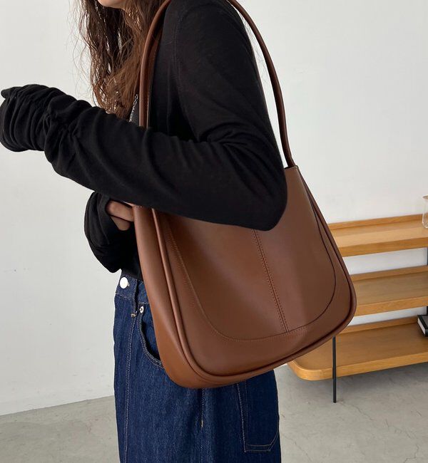  「【新色/ベージュ】トリミングトートバッグ」|トートバッグ|