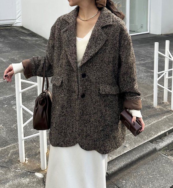  「ツイードテーラーハーフコート」|その他|