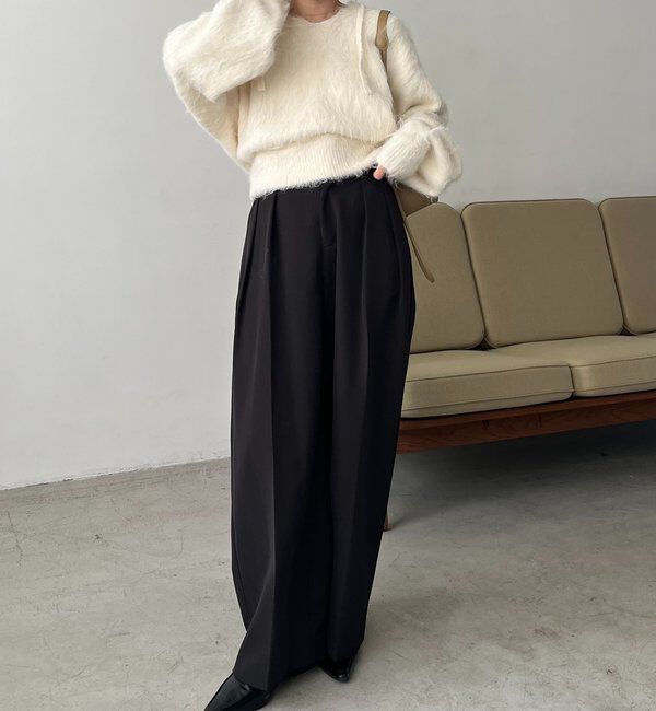  「シャギーニットフーディ」|ニット・セーター|