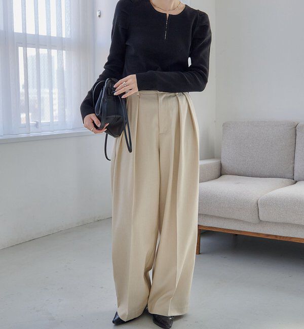  「ホックヘンリーパフニット」|ニット・セーター|