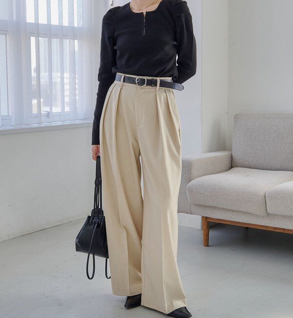  「ホックヘンリーパフニット」|ニット・セーター|