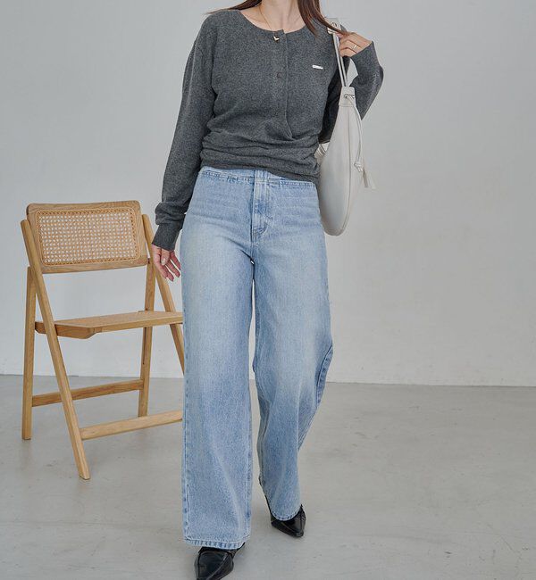  「カーディガン風アシメニット」|ニット・セーター|