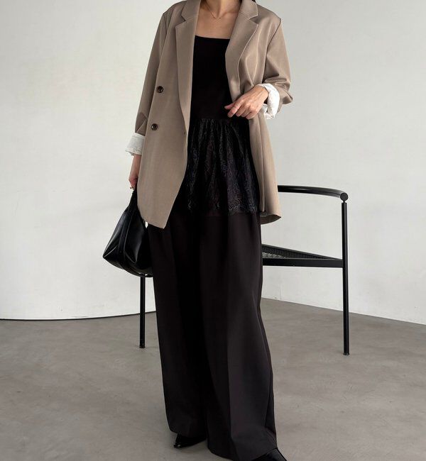  「【新色ブラック/調整可能◎】レースキャミ」|キャミソール|