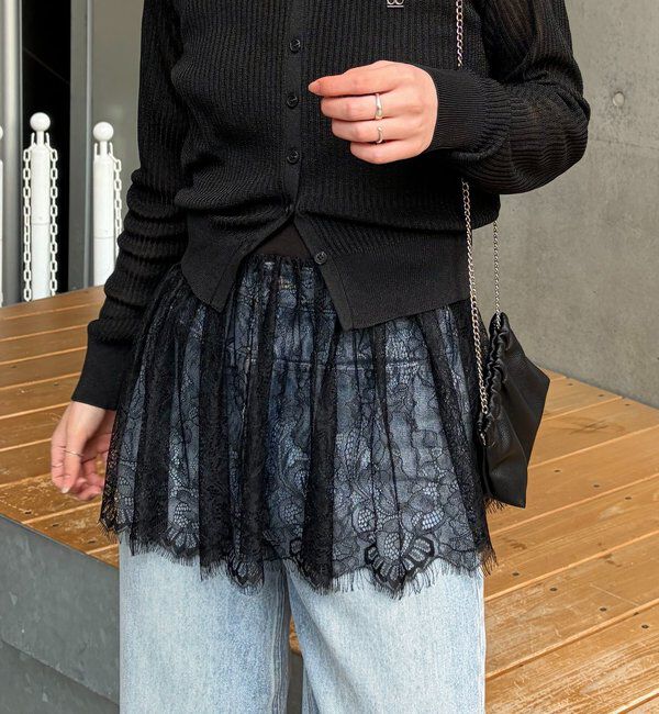  「【新色ブラック/調整可能◎】レースキャミ」|キャミソール|