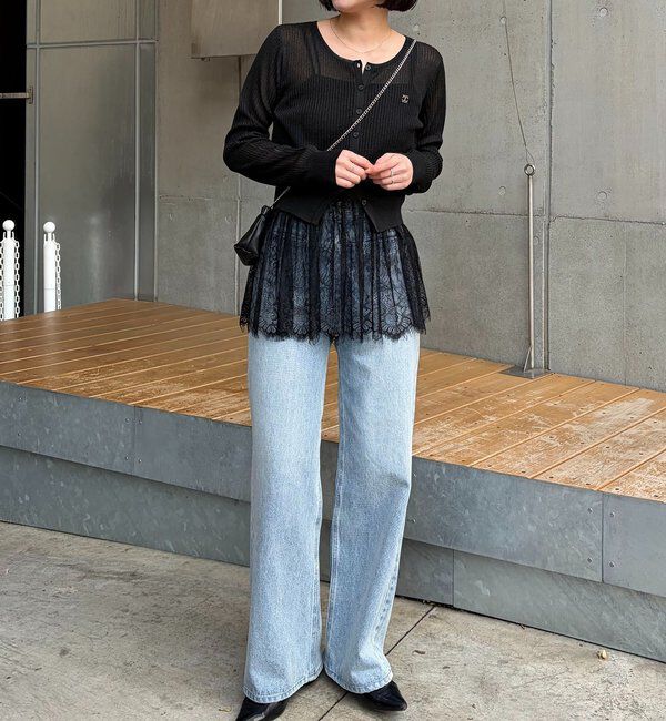  「【新色ブラック/調整可能◎】レースキャミ」|キャミソール|