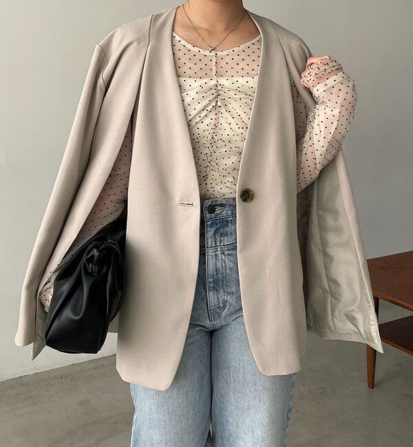  「【再販】〈C.L〉スリットスリーブジャケット」|テーラードジャケット|