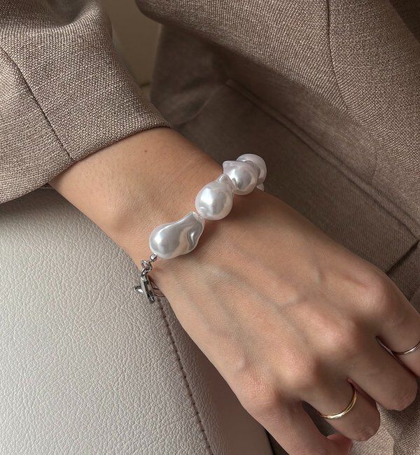  「〈GOLDY/ゴールディ〉バロックパール風ブレスレット」|リング|シルバー