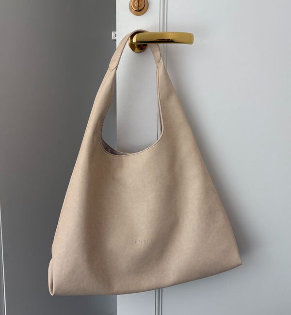  「トライアングルトートバッグ」|トートバッグ|ライトベージュ