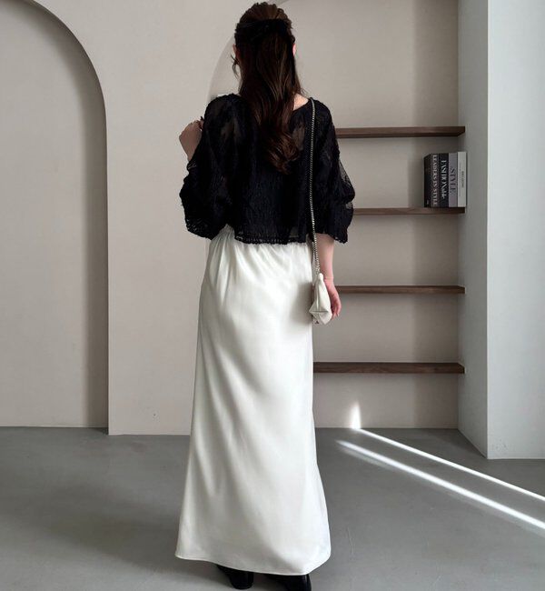  「【yuu企画】ジャガードシアーブラウス」|シャツ・ブラウス|