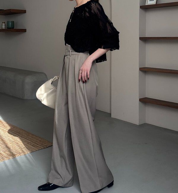  「【yuu企画】ジャガードシアーブラウス」|シャツ・ブラウス|