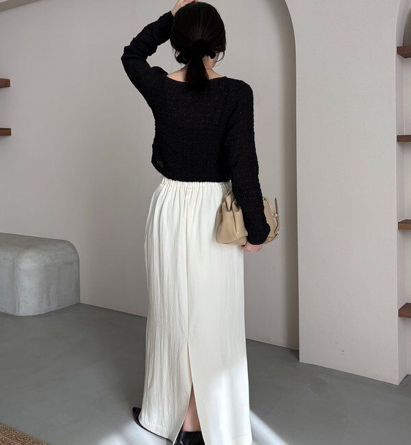  「【mana企画】シャーリングホックブラウス」|シャツ・ブラウス|