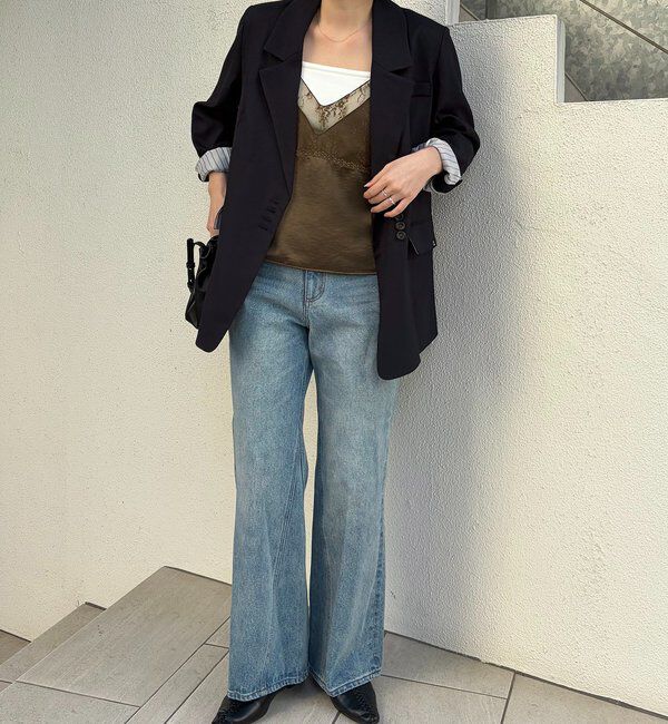  「〈C.L〉ヴィンテージサテンレースキャミ」|シャツ・ブラウス|