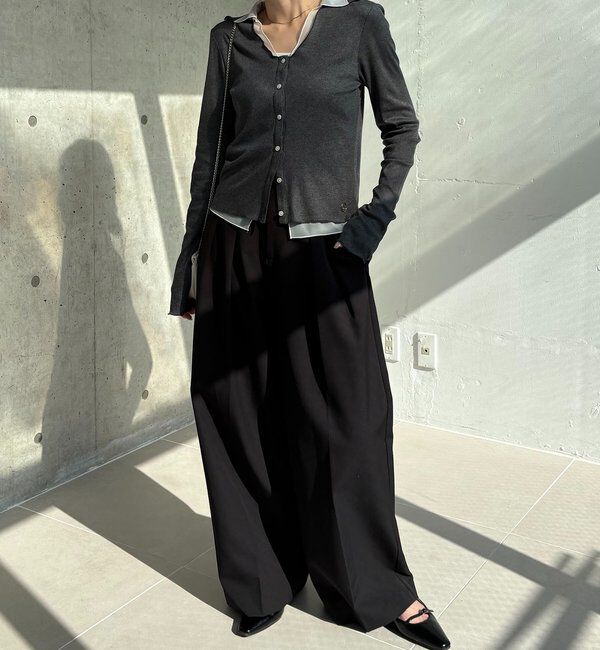  「【サスティナブル】〈C.L〉シアーレイヤードリブロンT」|Tシャツ・カットソー|