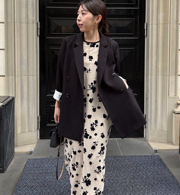  「【オケージョン/サイズ展開あり】フロッキーパフワンピース」|ワンピース|