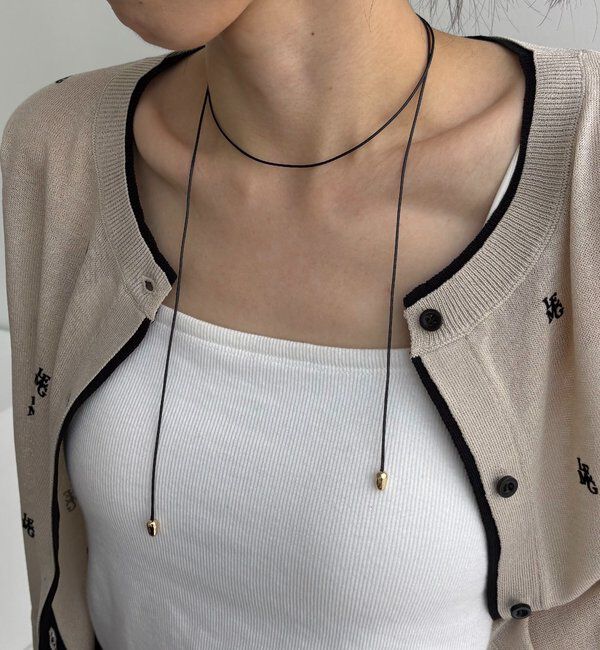  「〈GOLDY/ゴールディ〉ドロップコードチョーカー」|リング|