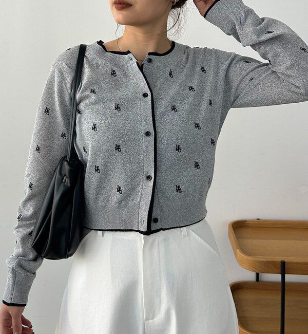  「モノグラムカーディガン」|カーディガン|