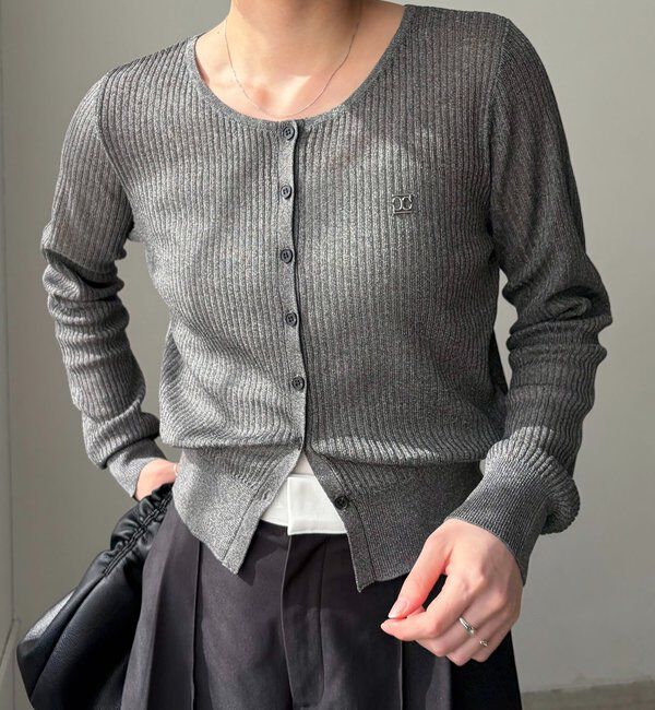  「シアーリブカーディガン」|カーディガン|