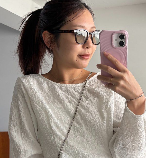  「スクエアメガネ」|サングラス|ブラウン