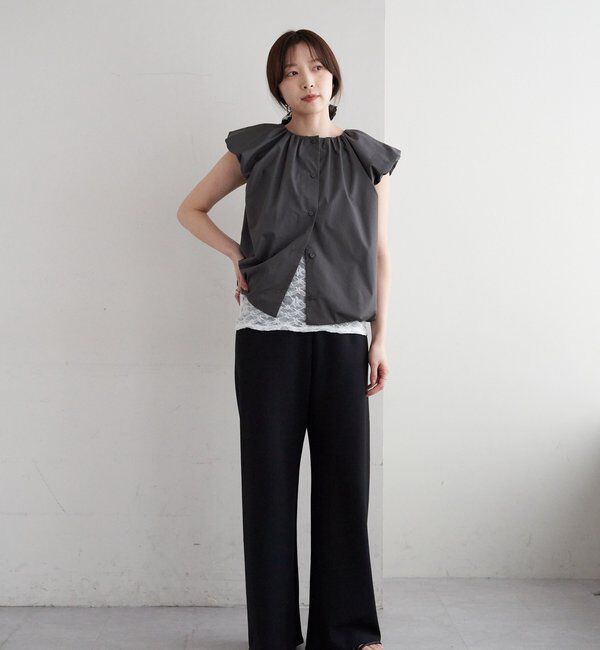  「ダブルクロスワイドパンツ」|チノ|