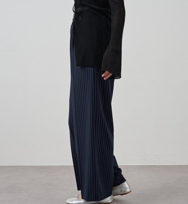  「ストライプウエストデザインパンツ」|チノ|