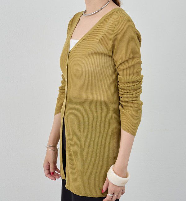  「【インフルエンサー＠komorin_コラボ】チョーカーリブカーディガン」|カーディガン|