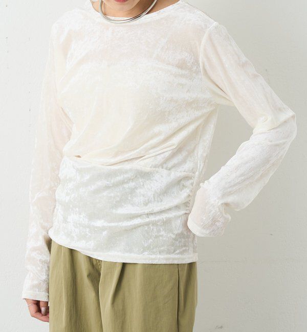  「シアーベロアトップス」|Tシャツ・カットソー|