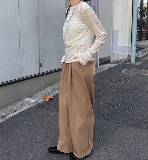  「シアーベロアトップス」|Tシャツ・カットソー|