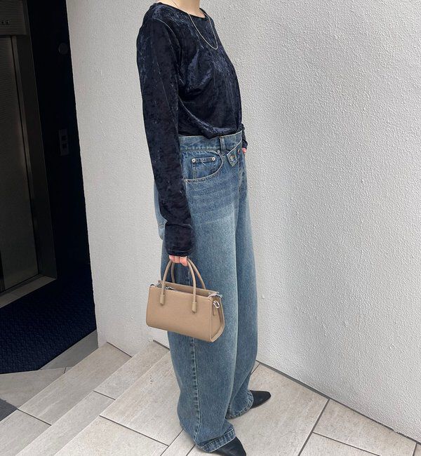  「シアーベロアトップス」|Tシャツ・カットソー|