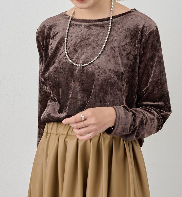  「シアーベロアトップス」|Tシャツ・カットソー|