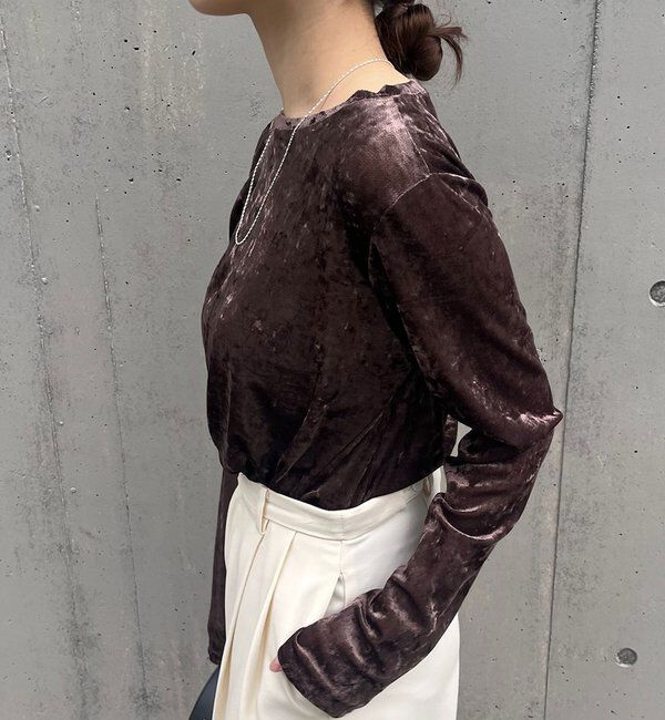  「シアーベロアトップス」|Tシャツ・カットソー|