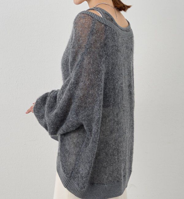  「レイヤードシアーニット」|ニット・セーター|