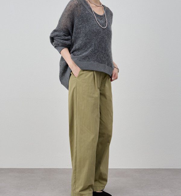  「レイヤードシアーニット」|ニット・セーター|